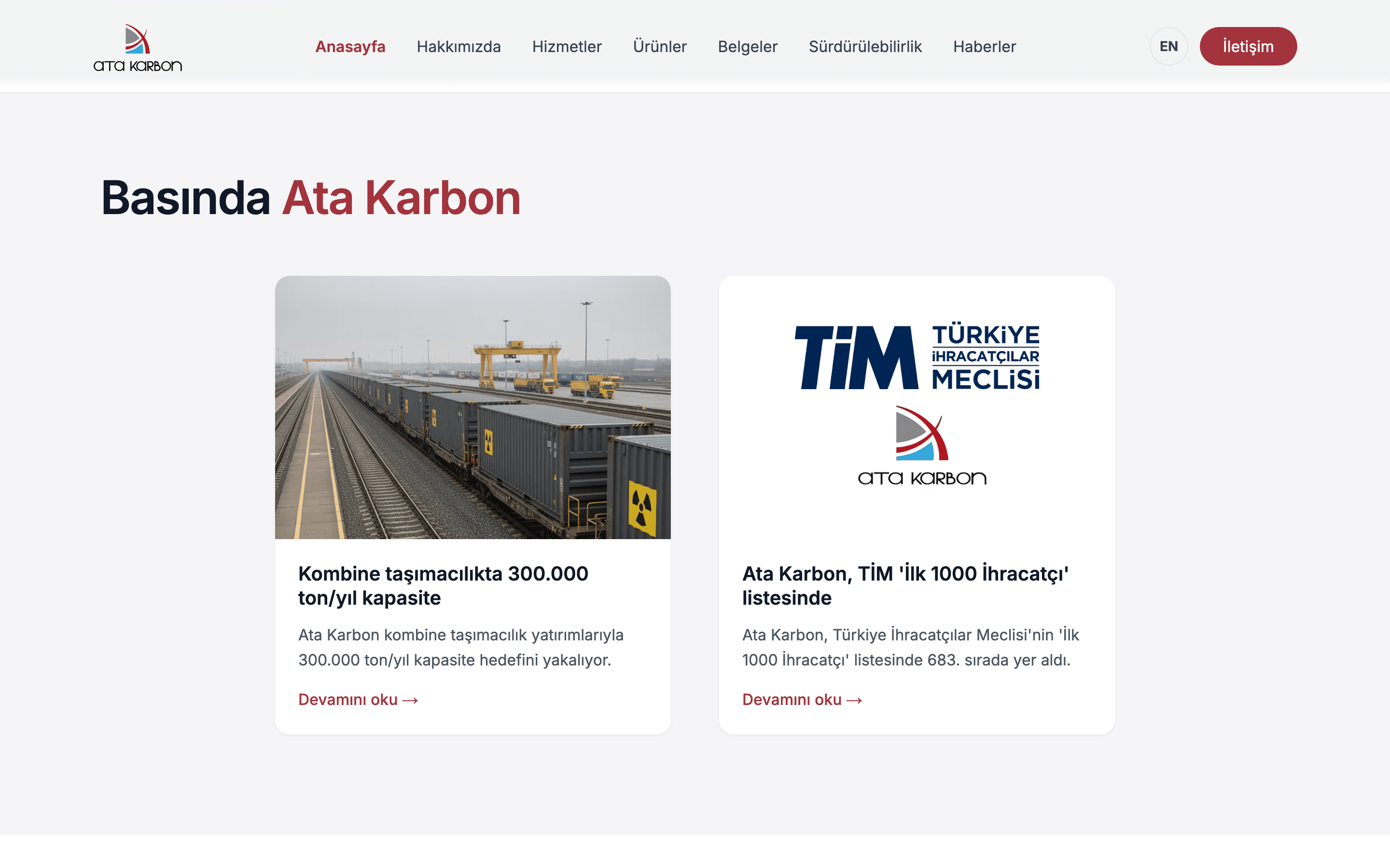 Atakarbon — Corporate Website 3