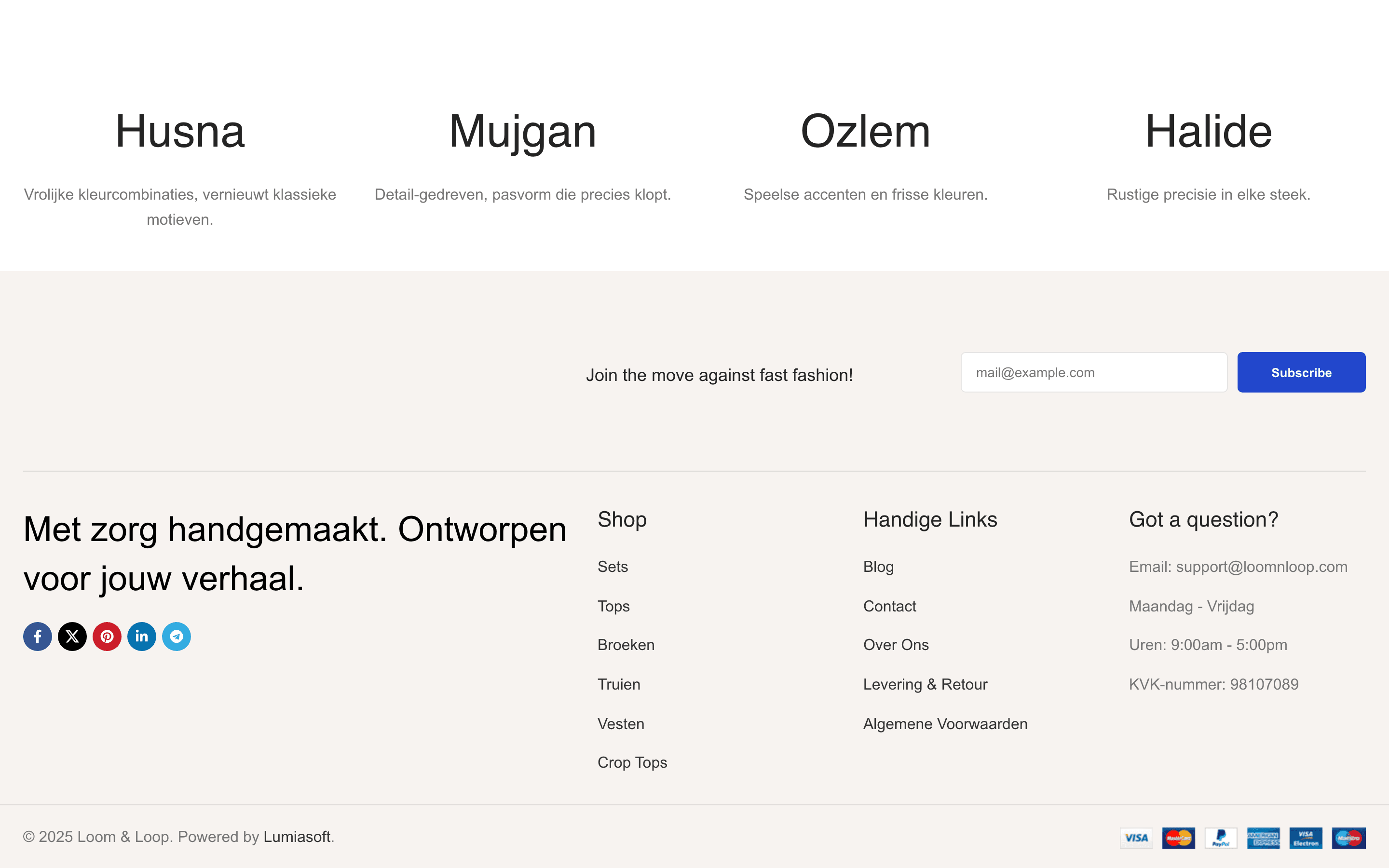 Loom & Loop — Slow Fashion E-Commerce 3