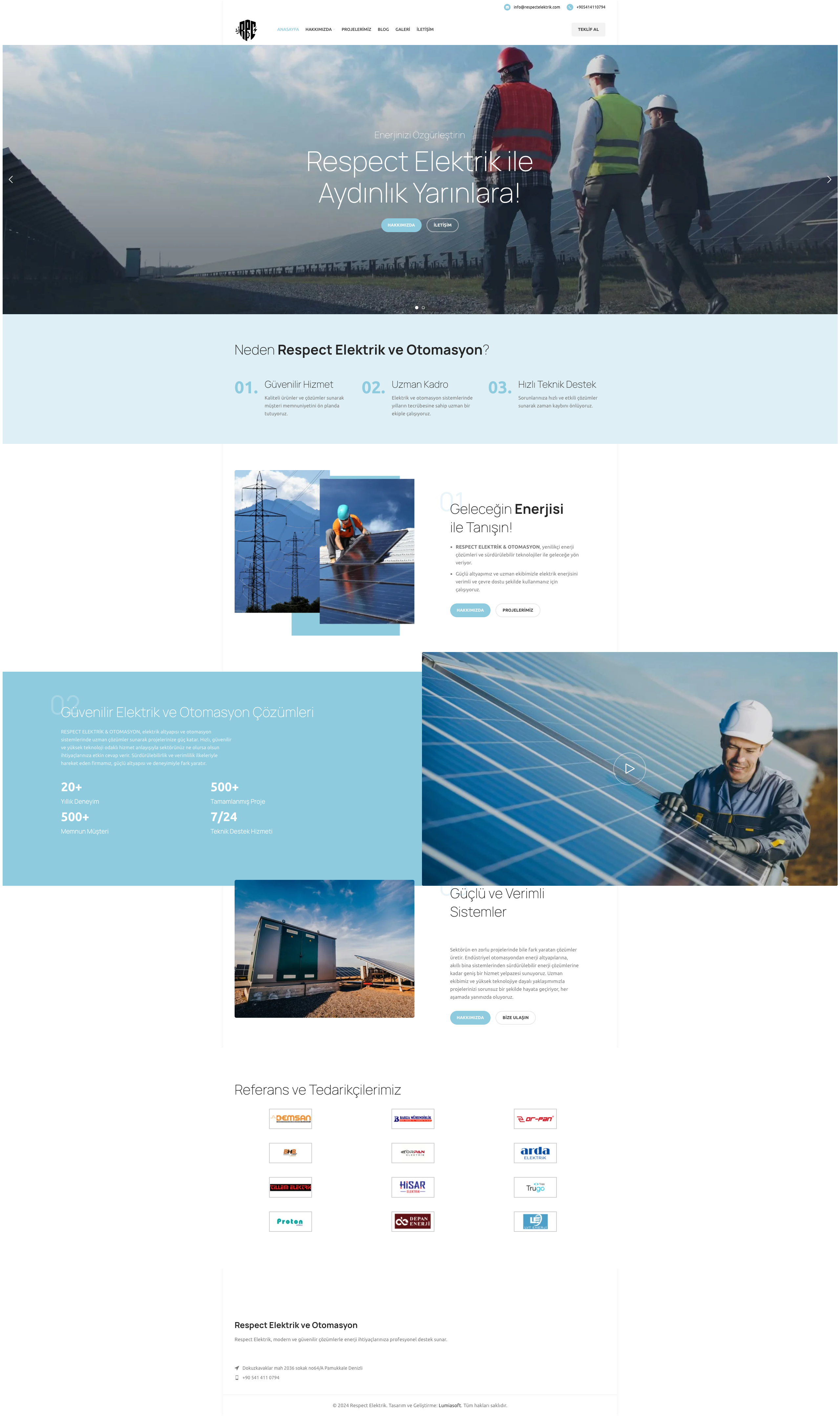 Respect Elektrik — Corporate Energy Solutions preview